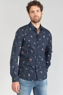 Le Temps des Cerises Chemise Birdy A Motif Oiseaux-Homme Chemises