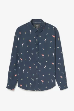 Le Temps des Cerises Chemise Birdy A Motif Oiseaux-Homme Chemises
