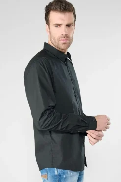 Le Temps des Cerises Chemise Dorus Noire-Homme Chemises