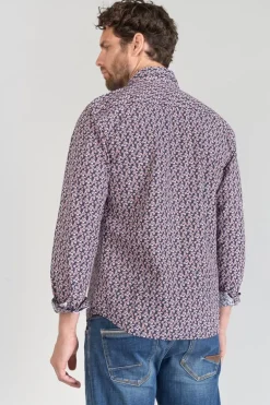 Le Temps des Cerises Chemise Floy A Motif Fleuri Rouge-Homme Chemises