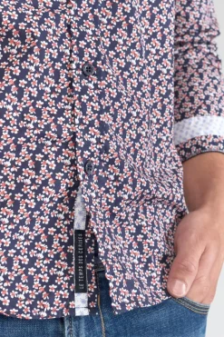 Le Temps des Cerises Chemise Floy A Motif Fleuri Rouge-Homme Chemises