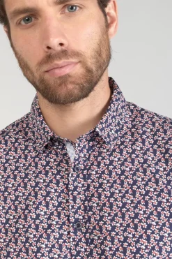 Le Temps des Cerises Chemise Floy A Motif Fleuri Rouge-Homme Chemises