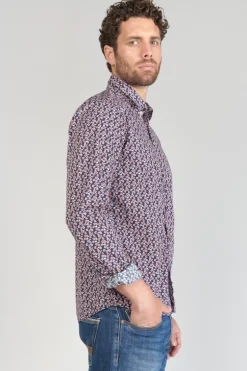 Le Temps des Cerises Chemise Floy A Motif Fleuri Rouge-Homme Chemises