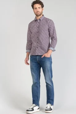 Le Temps des Cerises Chemise Floy A Motif Fleuri Rouge-Homme Chemises