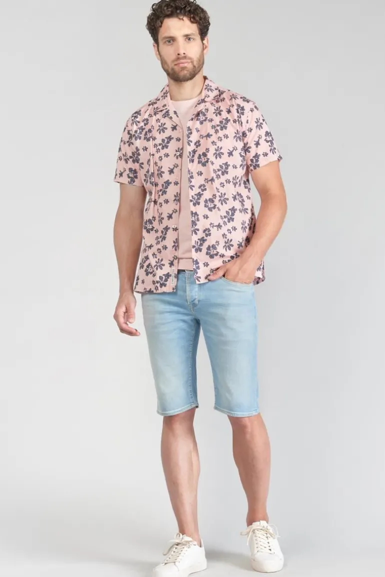 Le Temps des Cerises Chemise Postir Rose A Motif Fleuri-Homme Chemises