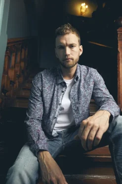 Le Temps des Cerises Chemise Retil Bleu Marine A Motif-Homme Chemises