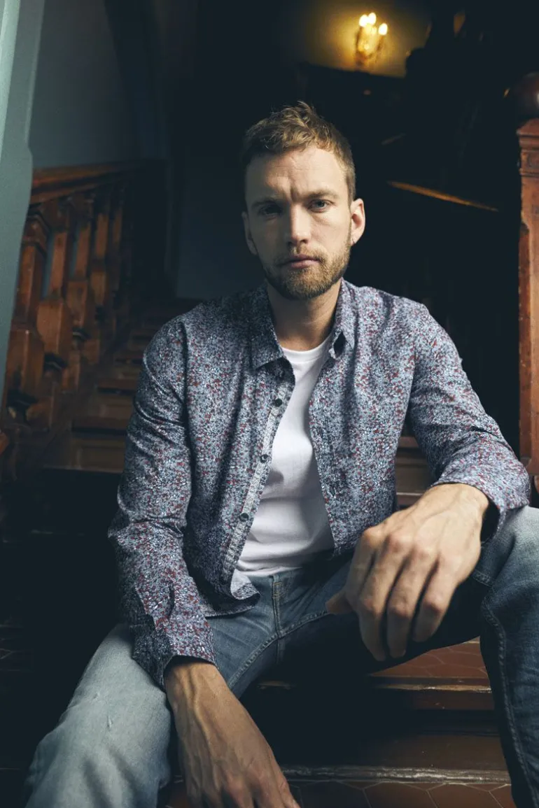 Le Temps des Cerises Chemise Retil Bleu Marine A Motif-Homme Chemises