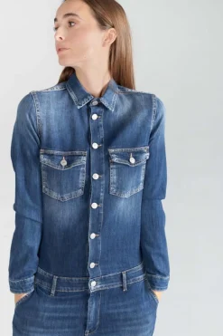 Le Temps des Cerises Combinaison En Jeans Sena Bleue-Femme Salopettes & Combinaisons