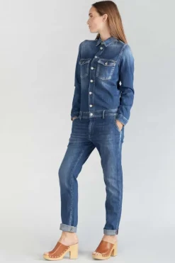 Le Temps des Cerises Combinaison En Jeans Sena Bleue-Femme Salopettes & Combinaisons