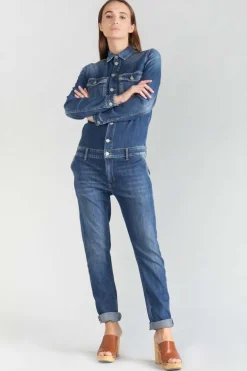 Le Temps des Cerises Combinaison En Jeans Sena Bleue-Femme Salopettes & Combinaisons