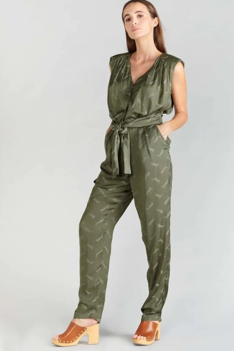 Le Temps des Cerises Combinaison Pantalon Arte En Jacquard Kaki-Femme Combinaisons