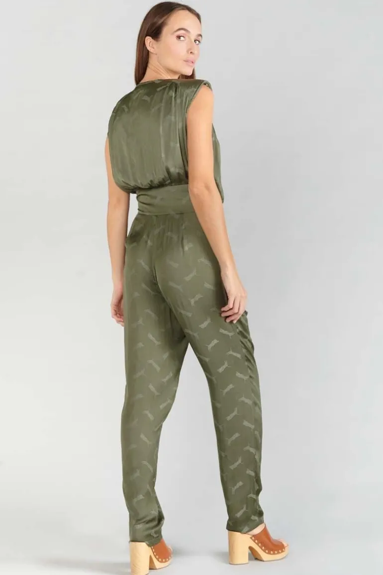Le Temps des Cerises Combinaison Pantalon Arte En Jacquard Kaki-Femme Combinaisons