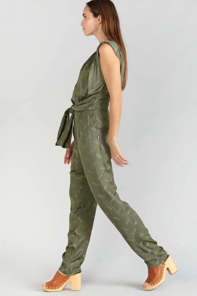 Le Temps des Cerises Combinaison Pantalon Arte En Jacquard Kaki-Femme Combinaisons