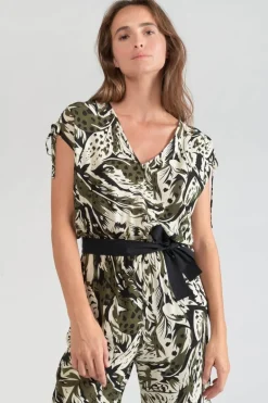Le Temps des Cerises Combinaison Pantalon Heloise A Motif Jungle-Femme Combinaisons