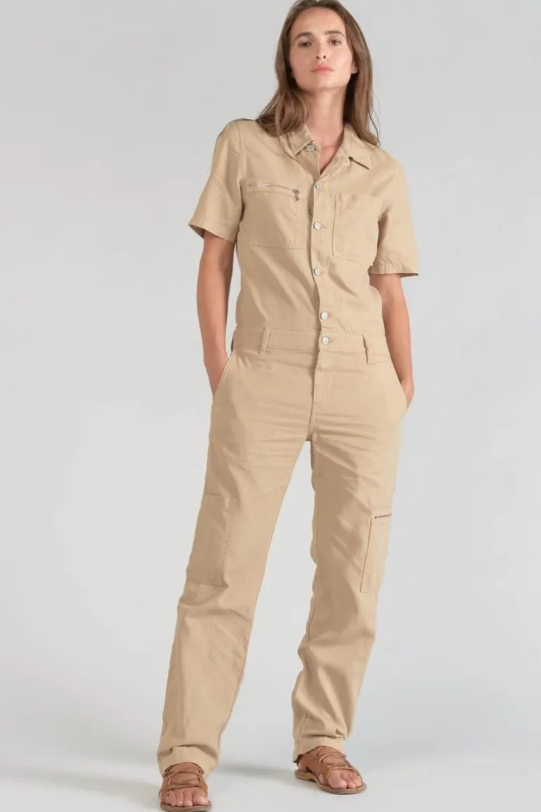 Le Temps des Cerises Combinaison Pantalon Luminy Beige Sable-Femme Combinaisons