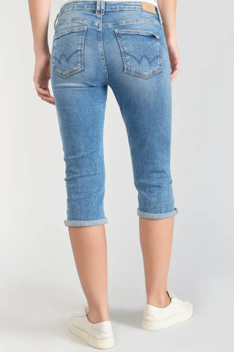 Le Temps des Cerises Corsaire Oriol En Jeans Bleu Delave-Femme Jupes & Shorts