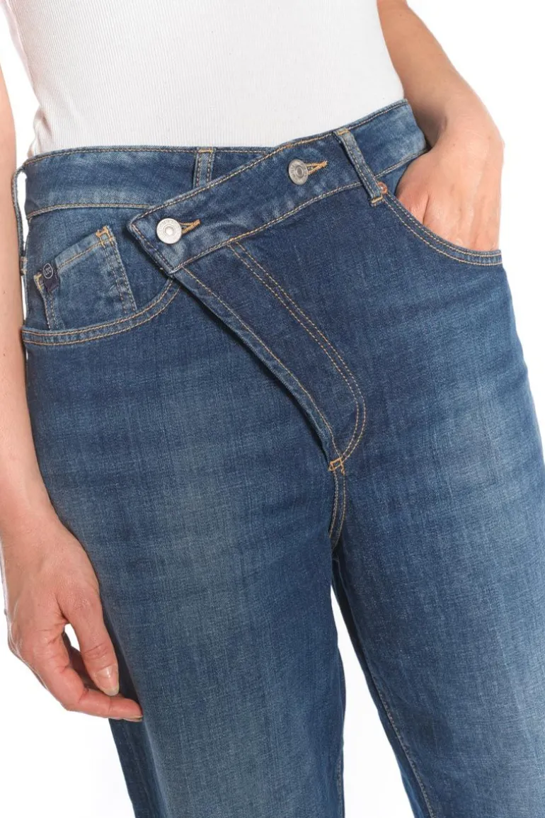 Le Temps des Cerises Cosy Boyfit 7/8Eme Jeans Bleu N°2-Femme Coupe Boyfit