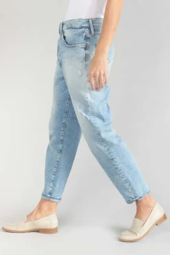 Le Temps des Cerises Cosy Boyfit 7/8Eme Jeans Destroy Bleu N°5-Femme Coupe Boyfit