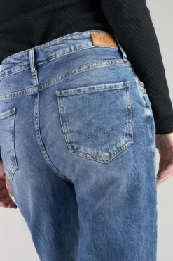 Le Temps des Cerises Cosy Boyfit 7/8Eme Jeans Destroy Vintage Bleu N°4-Femme Coupe Boyfit