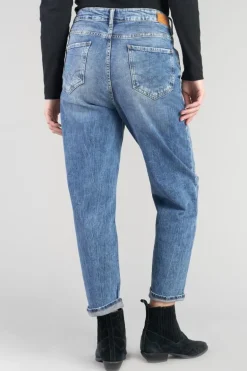 Le Temps des Cerises Cosy Boyfit 7/8Eme Jeans Destroy Vintage Bleu N°4-Femme Coupe Boyfit