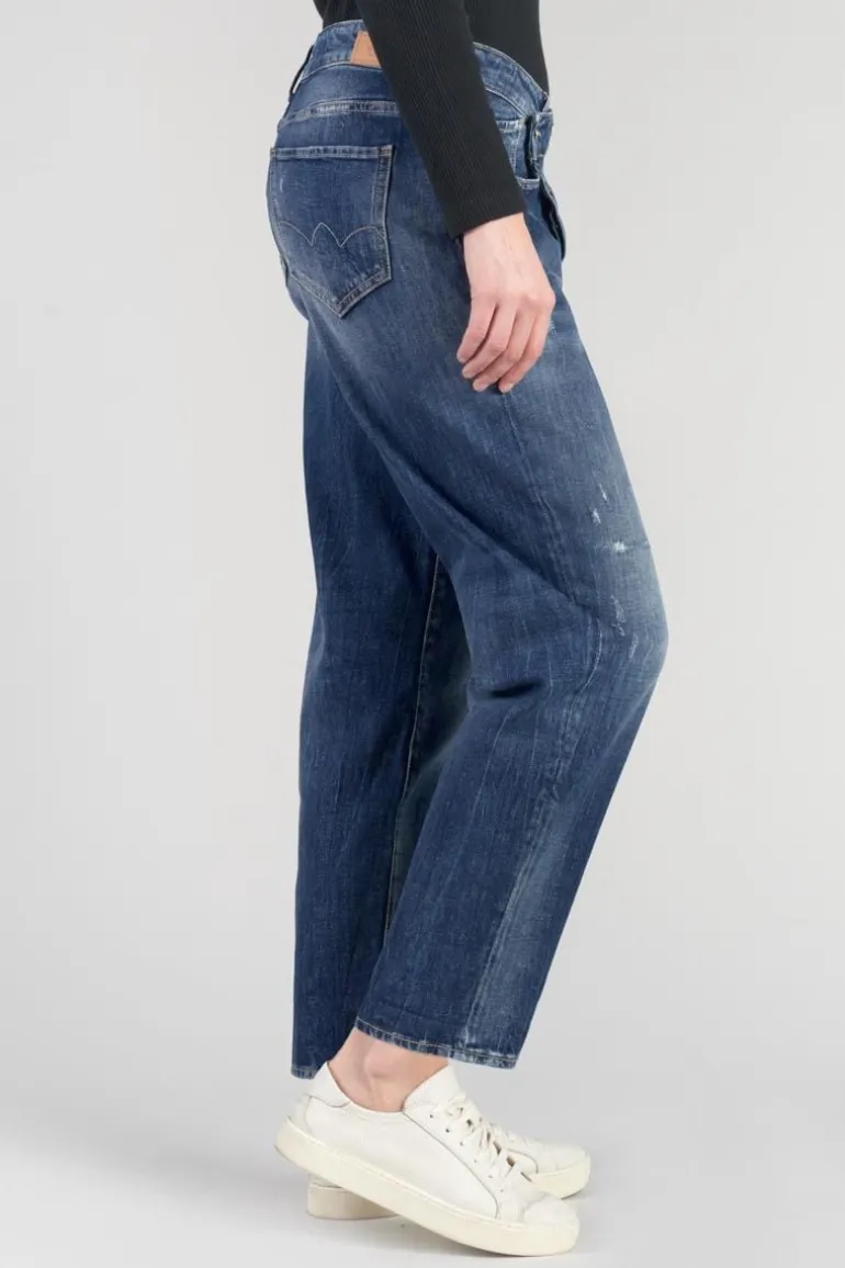 Le Temps des Cerises Cosy Boyfit 7/8Eme Jeans Destroy Bleu N°2-Femme Coupe Boyfit