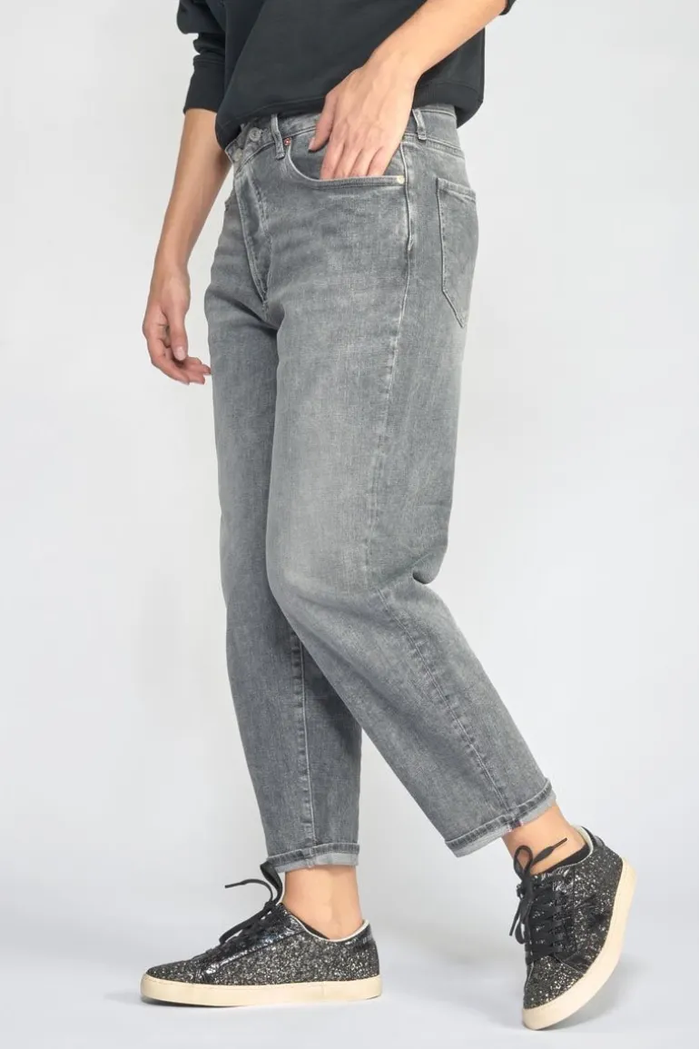 Le Temps des Cerises Cosy Boyfit 7/8Eme Jeans Gris N°3-Femme Coupe 7/8Eme