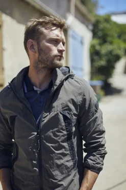 Le Temps des Cerises Coupe-Vent Kovar Marron Kaki-Homme Vestes & Manteaux