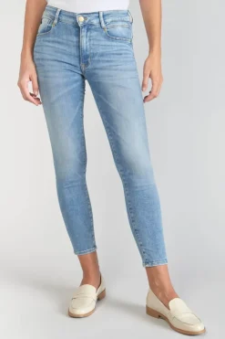 Le Temps des Cerises Dari Pulp Slim Taille Haute 7/8Eme Jeans Bleu N°4-Femme Coupe Slim