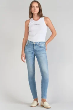 Le Temps des Cerises Dari Pulp Slim Taille Haute 7/8Eme Jeans Bleu N°4-Femme Coupe Slim