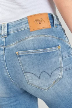 Le Temps des Cerises Dari Pulp Slim Taille Haute 7/8Eme Jeans Bleu N°4-Femme Coupe Slim