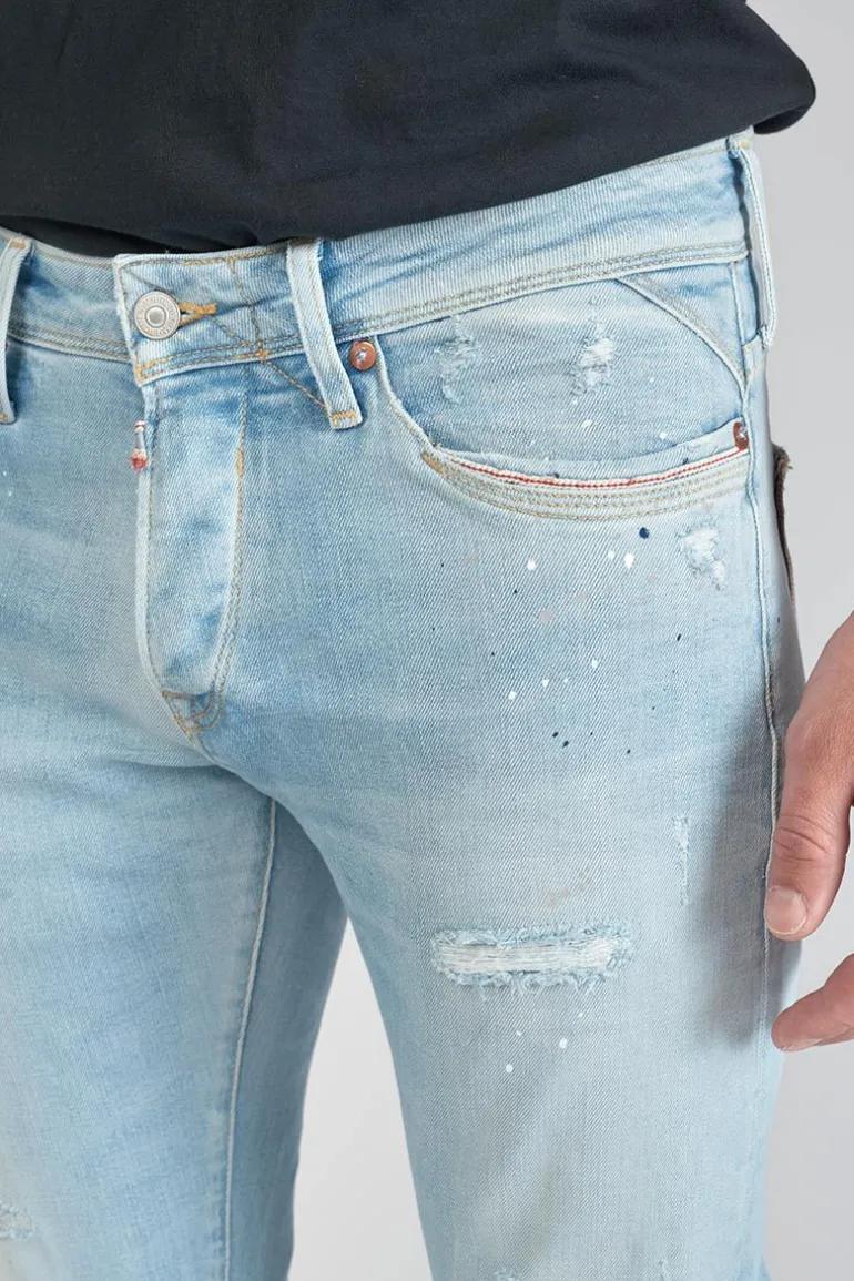 Le Temps des Cerises Delphes 700/11 Adjusted Jeans Destroy Bleu N°5-Homme Coupe Adjusted