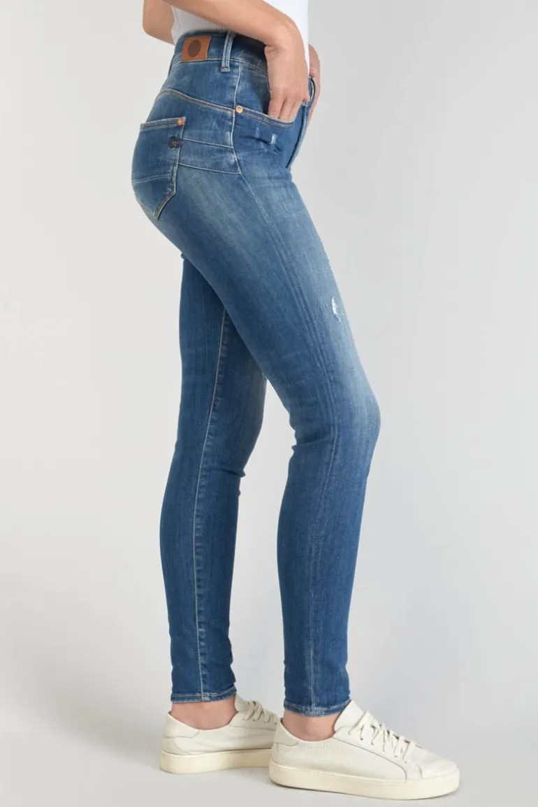 Le Temps des Cerises Dina Pulp Slim Taille Haute Jeans Destroy Bleu N°2-Femme Coupe Slim