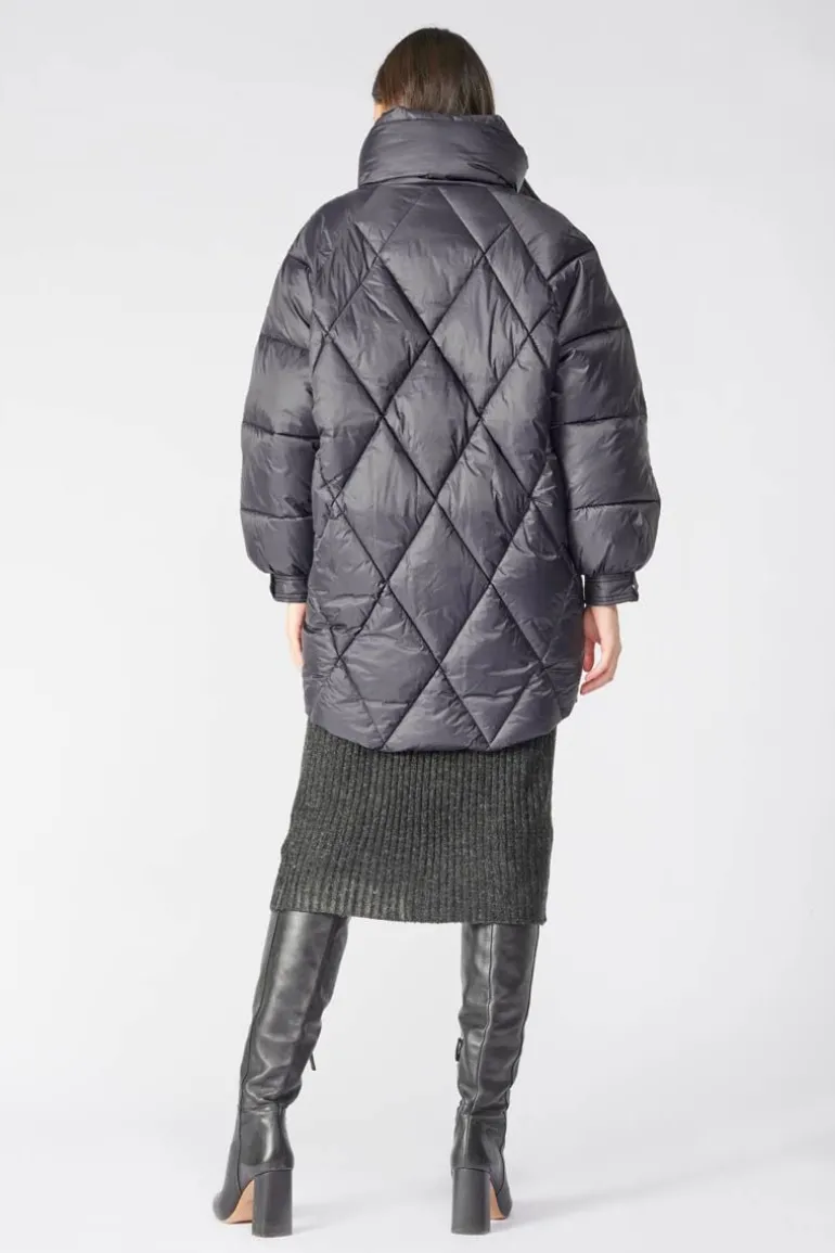 Le Temps des Cerises Doudoune Dotti Noire-Femme Manteaux & Doudounes