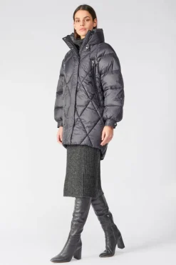 Le Temps des Cerises Doudoune Dotti Noire-Femme Manteaux & Doudounes