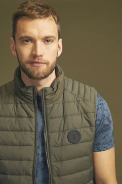 Le Temps des Cerises Doudoune Sans Manches Croz Kaki-Homme Vestes & Manteaux