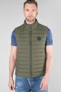 Le Temps des Cerises Doudoune Sans Manches Croz Kaki-Homme Vestes & Manteaux