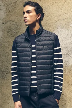 Le Temps des Cerises Doudoune Sans Manches Croz Bleu Marine-Homme Vestes & Manteaux