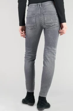 Le Temps des Cerises Eylau Power Skinny 7/8Eme Jeans Destroy Gris N°2-Femme Coupe Skinny
