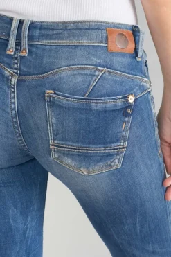 Le Temps des Cerises Fino Pulp Slim 7/8Eme Jeans Destroy Bleu N°3-Femme Coupe Slim
