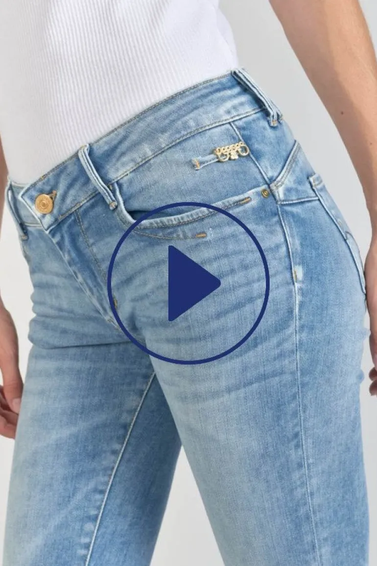 Le Temps des Cerises Flip Pulp Slim Jeans Bleu N°4-Femme Coupe Slim
