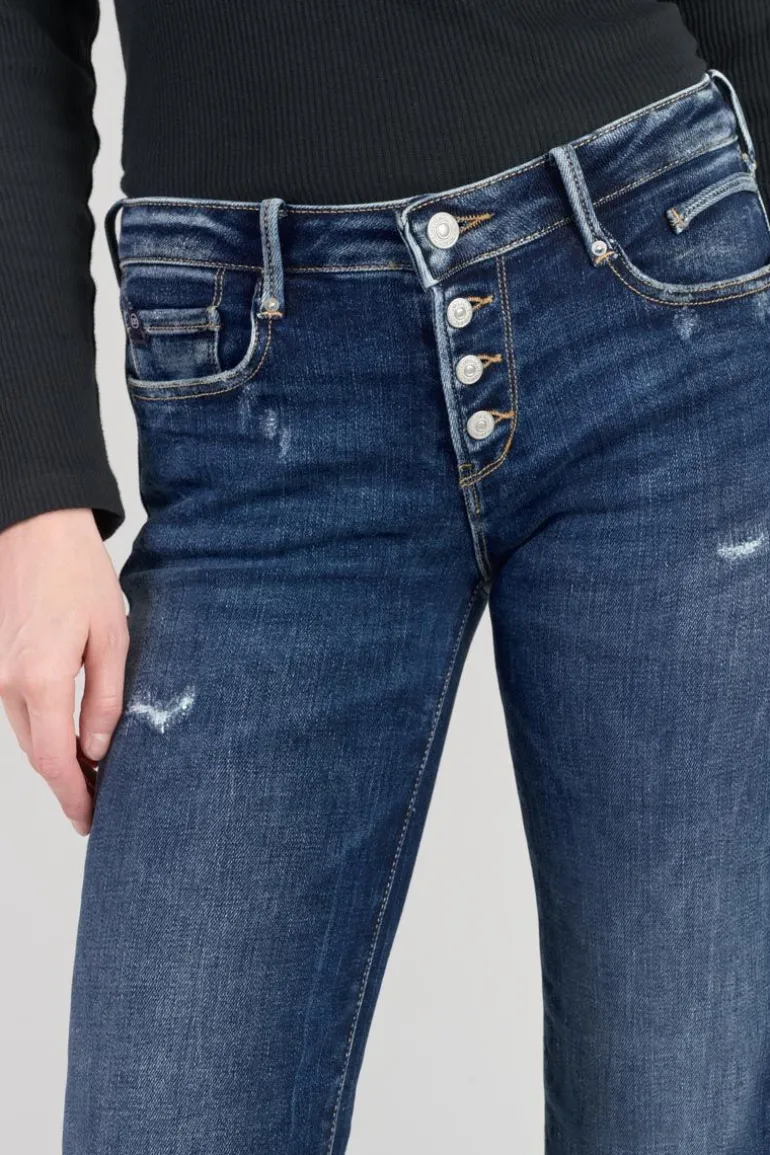 Le Temps des Cerises Foch Flare Jeans Destroy Bleu N°2-Femme Coupe Flare / Bootcut