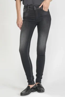 Le Temps des Cerises Foley Pulp Slim Taille Haute Jeans Noir N°1-Femme Coupe Slim