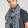Le Temps des Cerises Foulard Doler A Motif Cachemire-Homme Écharpes & Foulards
