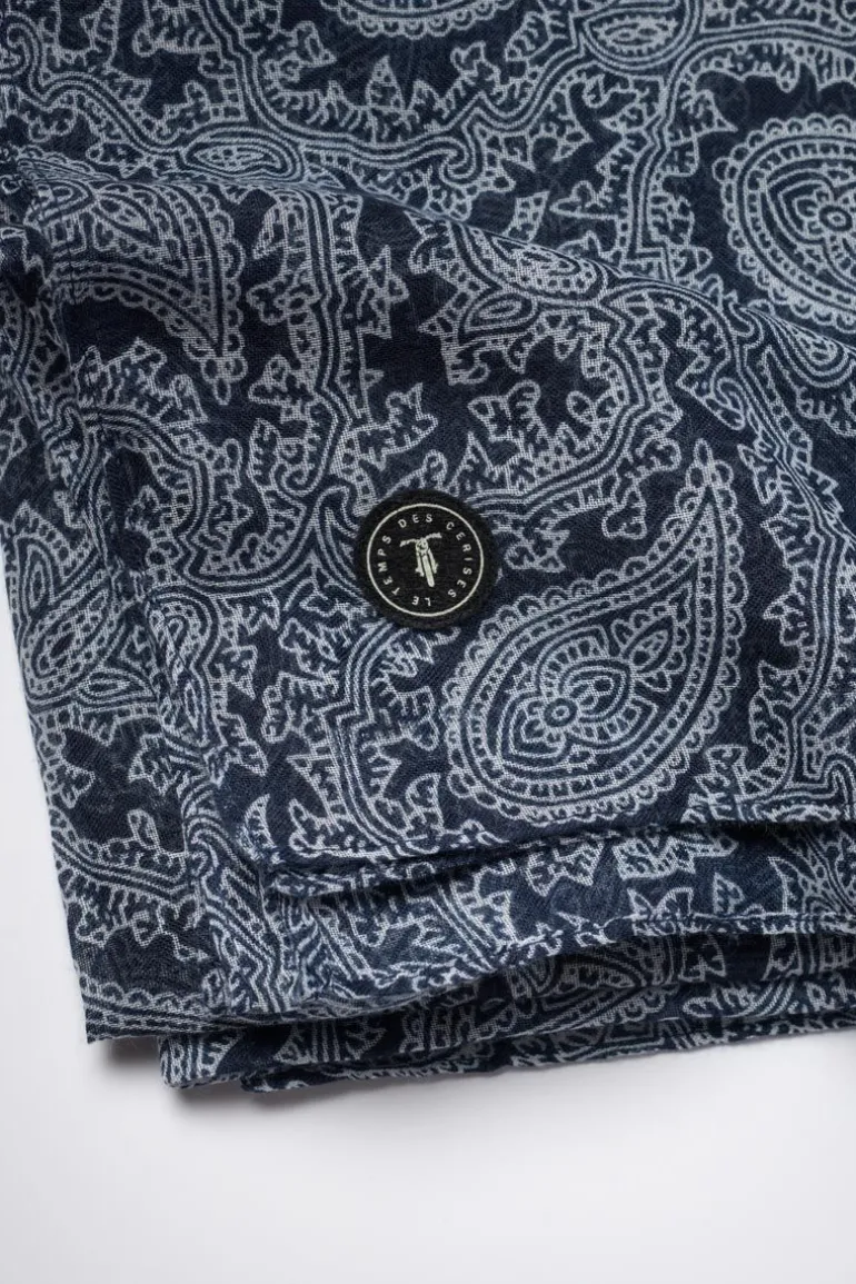 Le Temps des Cerises Foulard Doler A Motif Cachemire-Homme Écharpes & Foulards