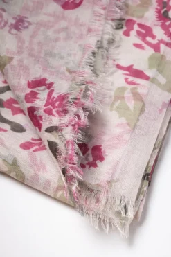 Le Temps des Cerises Foulard Doriana A Motif Fleuri-Femme Écharpes & Foulards