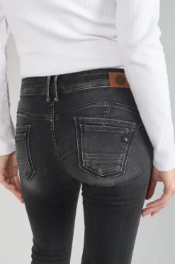 Le Temps des Cerises Geos Pulp Slim 7/8Eme Jeans Destroy Noir N°1-Femme Coupe Slim