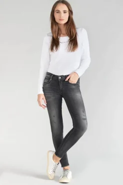 Le Temps des Cerises Geos Pulp Slim 7/8Eme Jeans Destroy Noir N°1-Femme Coupe Slim