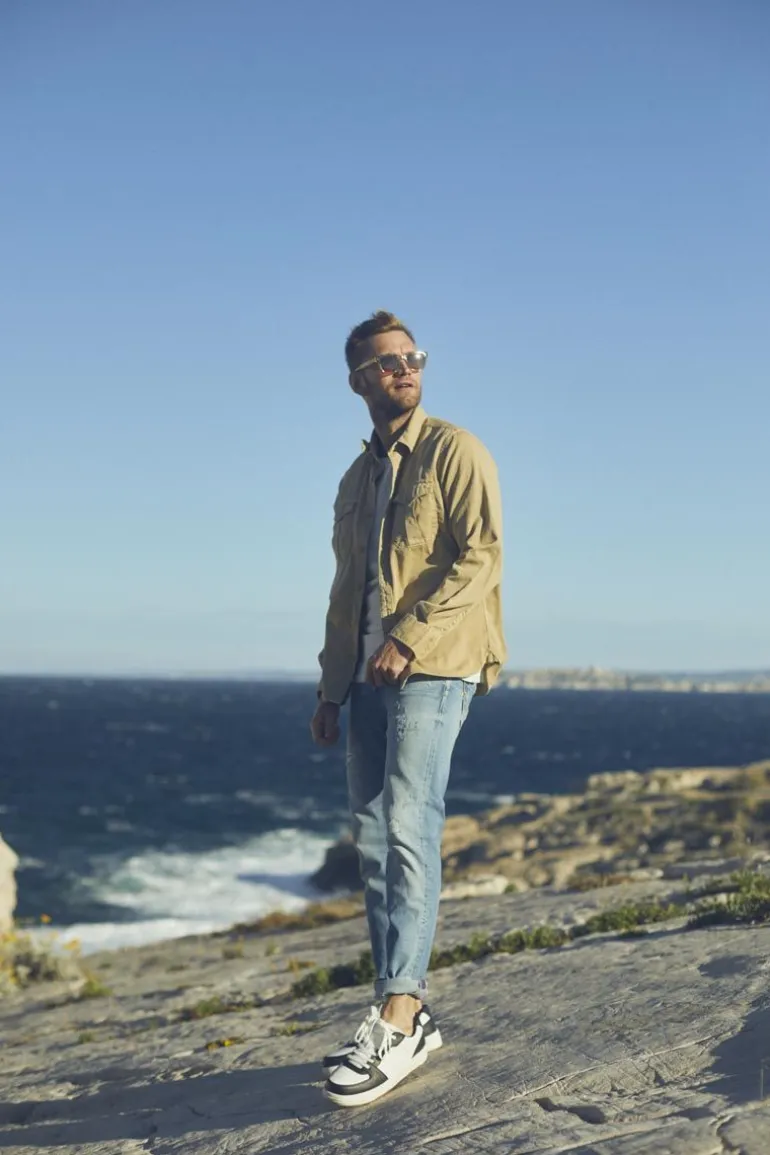 Le Temps des Cerises Ginier 700/11 Adjusted Jeans Destroy Bleu N°4-Homme Coupe Adjusted