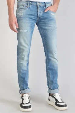 Le Temps des Cerises Ginier 700/11 Adjusted Jeans Destroy Bleu N°4-Homme Coupe Adjusted