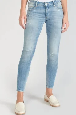 Le Temps des Cerises Jako Pulp Slim 7/8Eme Jeans Destroy Bleu N°4-Femme Coupe Slim